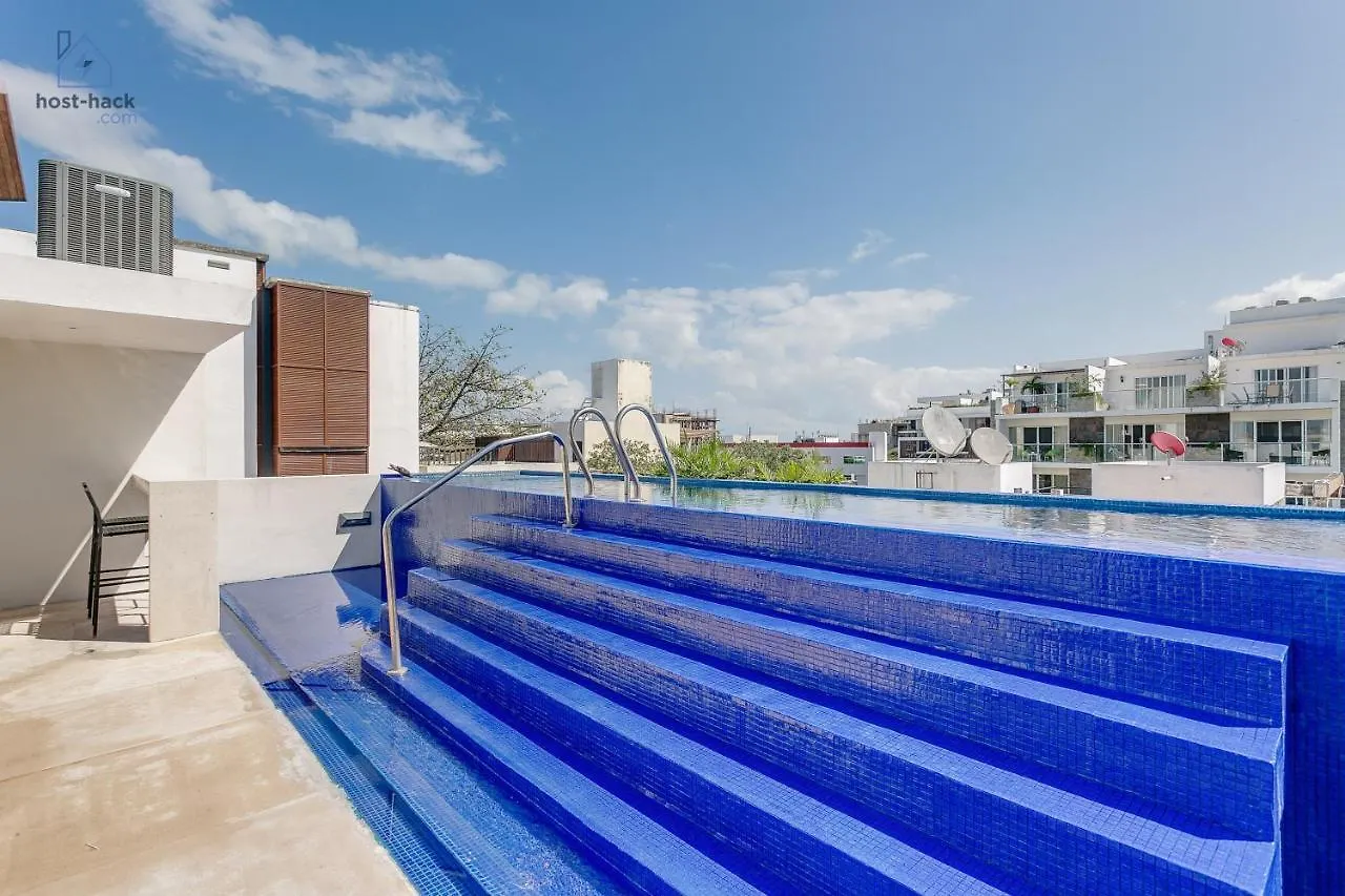 Apartmán Peaceful Rooftop With Pool Close To The 5Th Avenue - Danzamar 8 Playa del Carmen